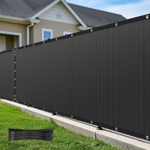 Privacy Screen, Four by Twenty-Five Feet, Black